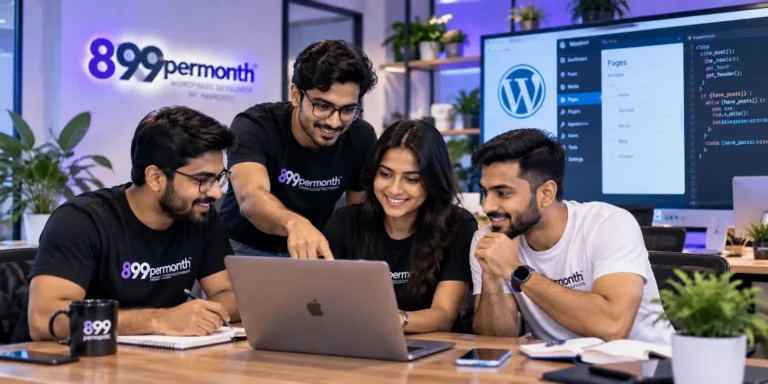 899permonth WordPress developers collaborating on a client project